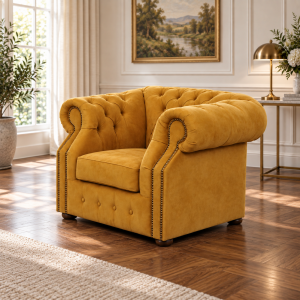 Fotel Chesterfield „Windsor” – Welur