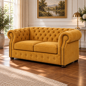 Sofa Chesterfield „Windsor” 2-osobowa – Welur