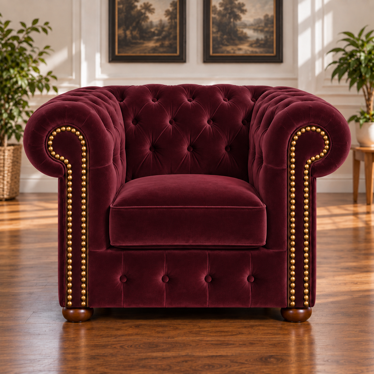 Fotel Chesterfield „Classic” – Welur - Image 12