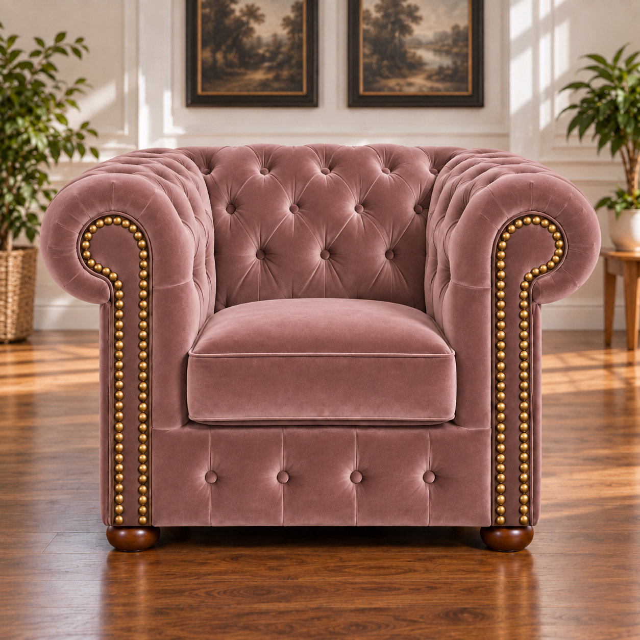 Fotel Chesterfield „Classic” – Welur - Image 9