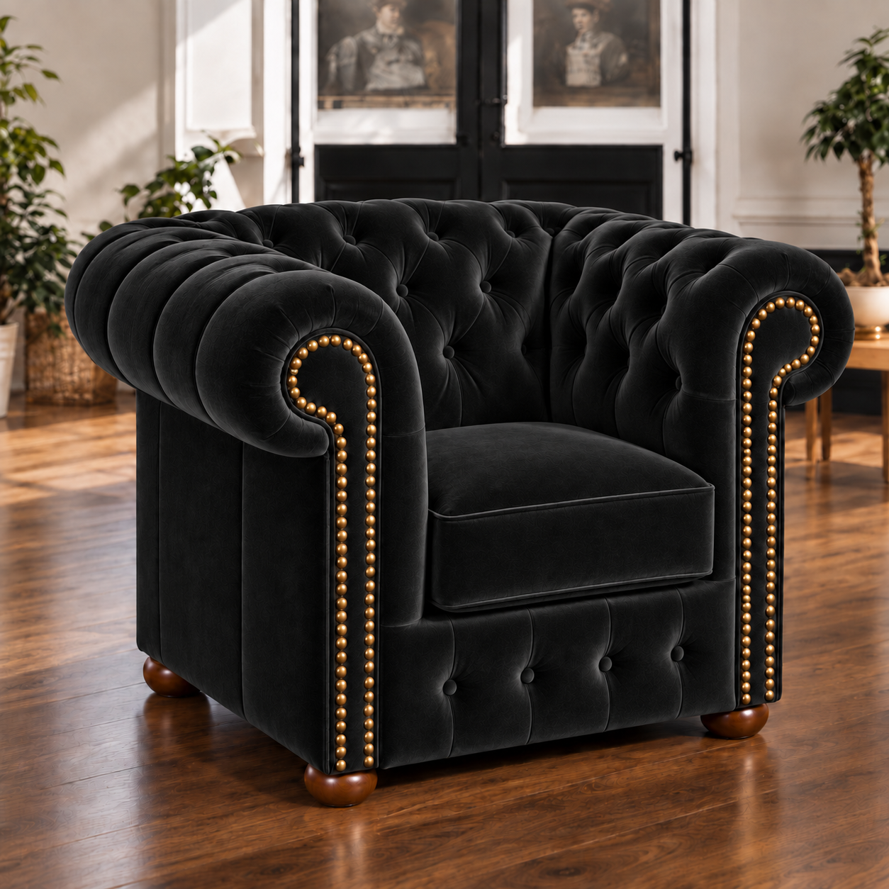 Fotel Chesterfield „Classic” – Welur - Image 7