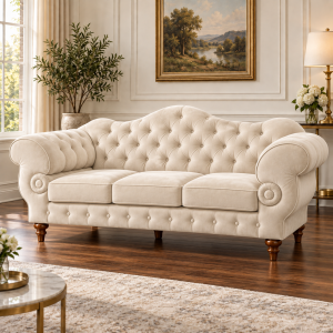 Sofa Chesterfield „Wilson” 3-osobowa – Welur
