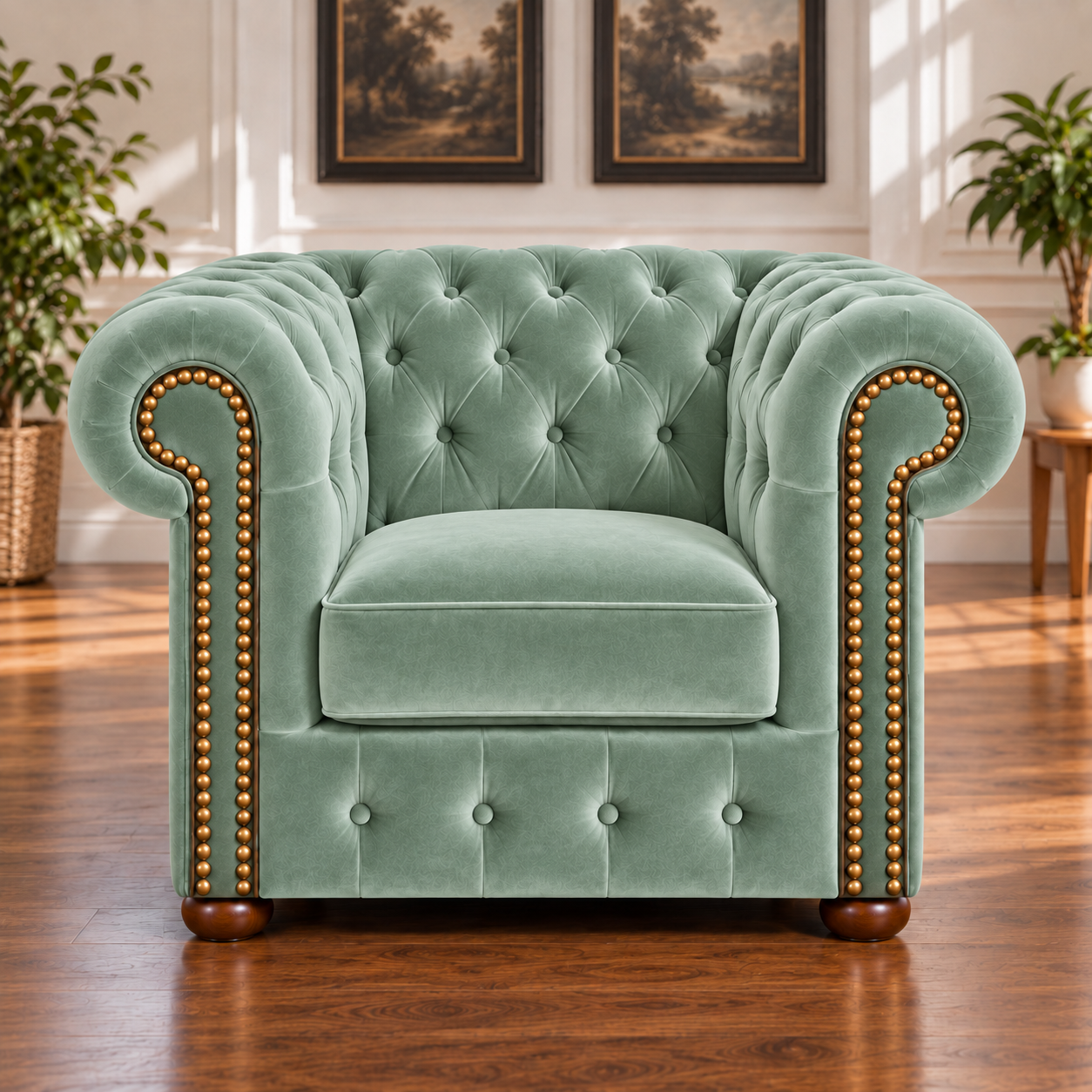 Fotel Chesterfield „Classic” – Welur - Image 3