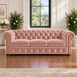 Sofa Chesterfield „Classic” 3-osobowa – welur