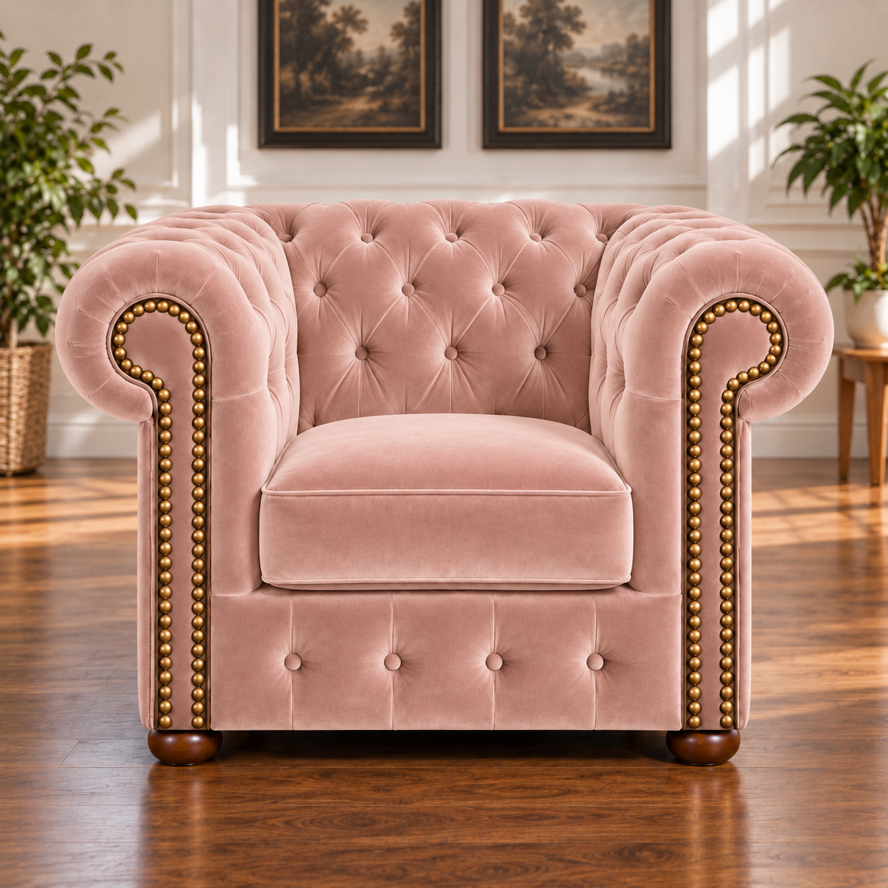 Fotel Chesterfield „Classic” – Welur - Image 2