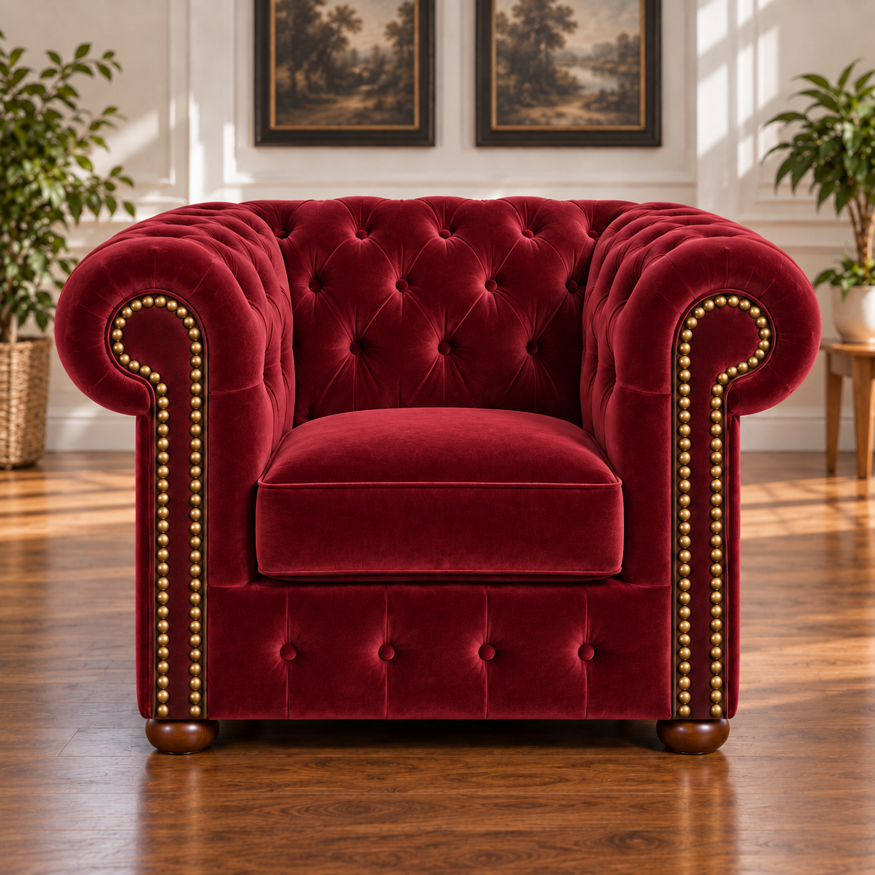 Fotel Chesterfield „Classic” – Welur - Image 10