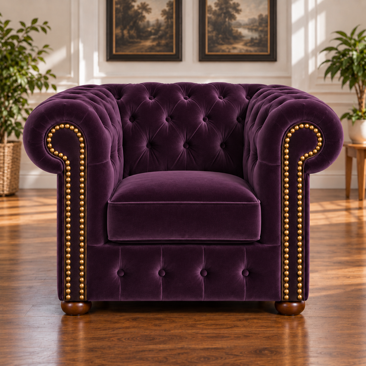 Fotel Chesterfield „Classic” – Welur - Image 11
