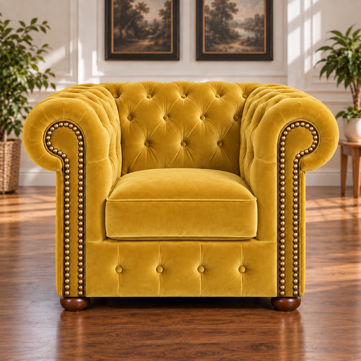 Fotel Chesterfield „Classic” – Welur - Image 4